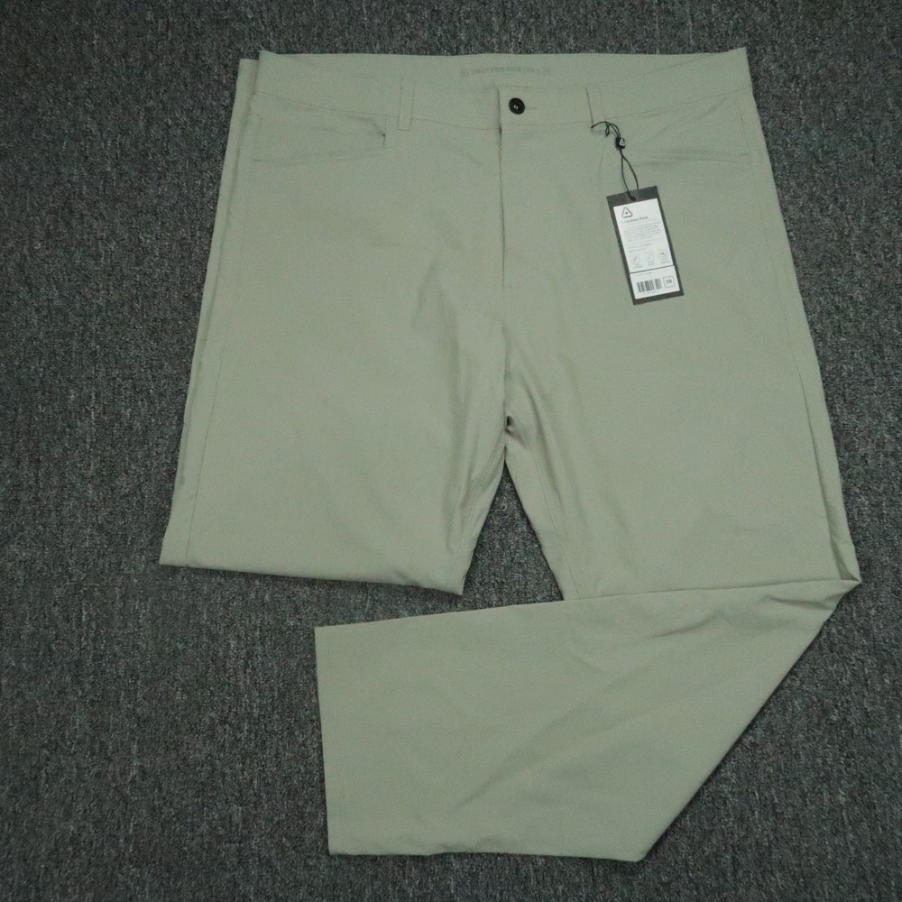 Western Rise Pants Mens 38x30 Green Evolution 5 Pocket Trouser Chino NWT